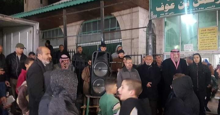 وقفة احتجاجية في صويلح دعت اليها الحركة الاسلامية رفضاً لخطة ترامب